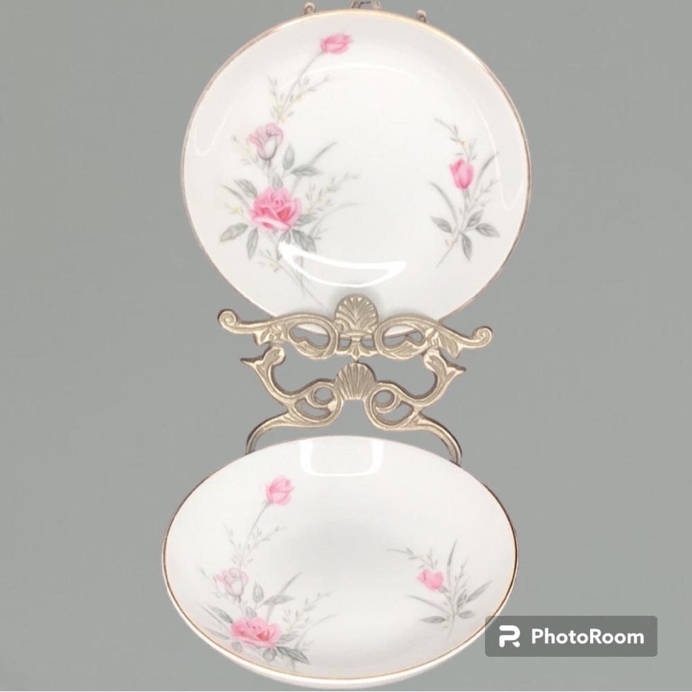 Golden Rose Fine China Japan Salad Plates -2